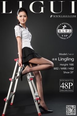 [丽柜LiGui] Model 凌凌《黑丝高跟美足》美腿玉足写真图片 