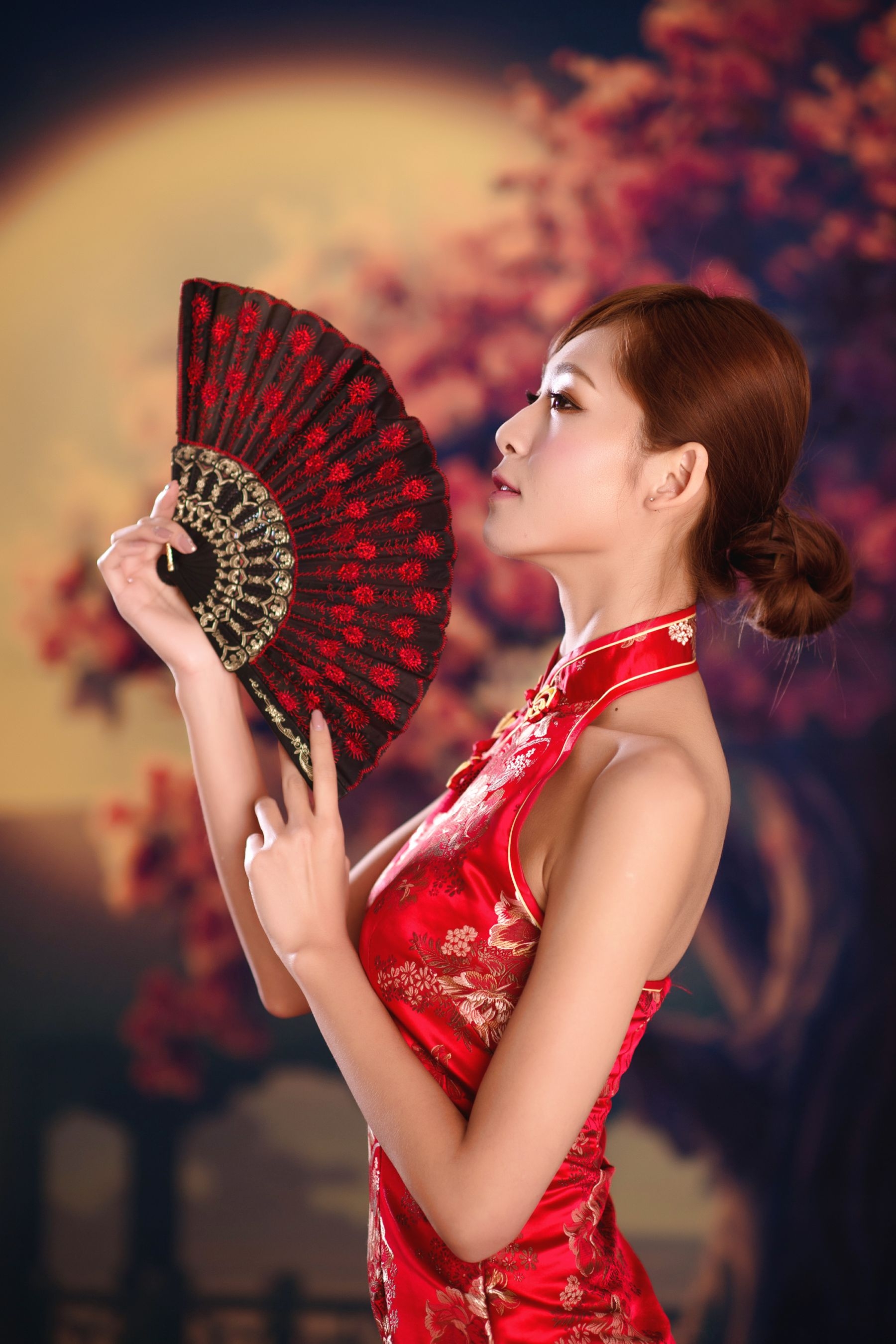台湾女神Winnie小雪《古典红色旗袍》  第-1张