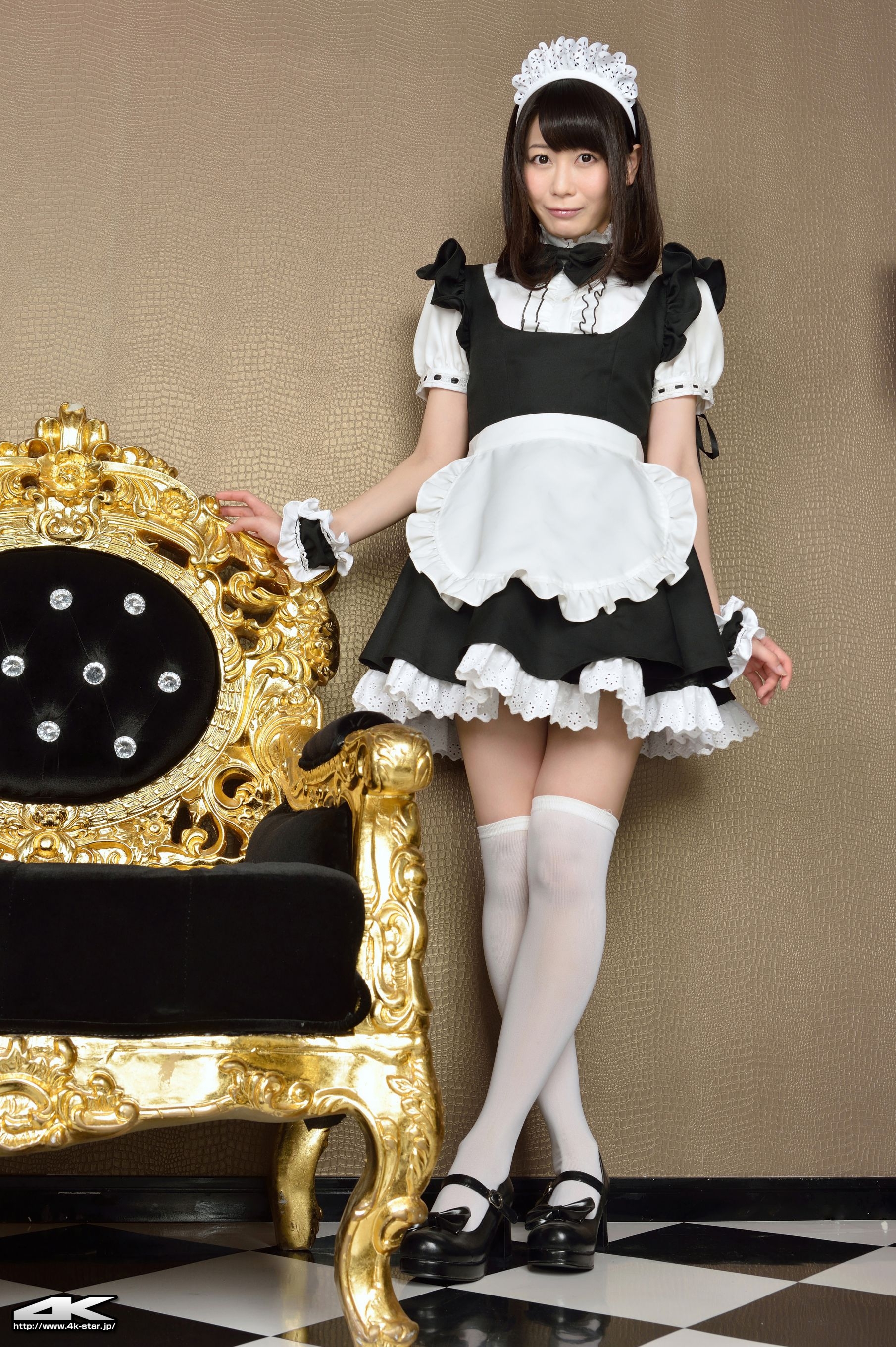[4K-STAR] NO.00184 桜のどか Maid Costume 白丝女仆  第0张
