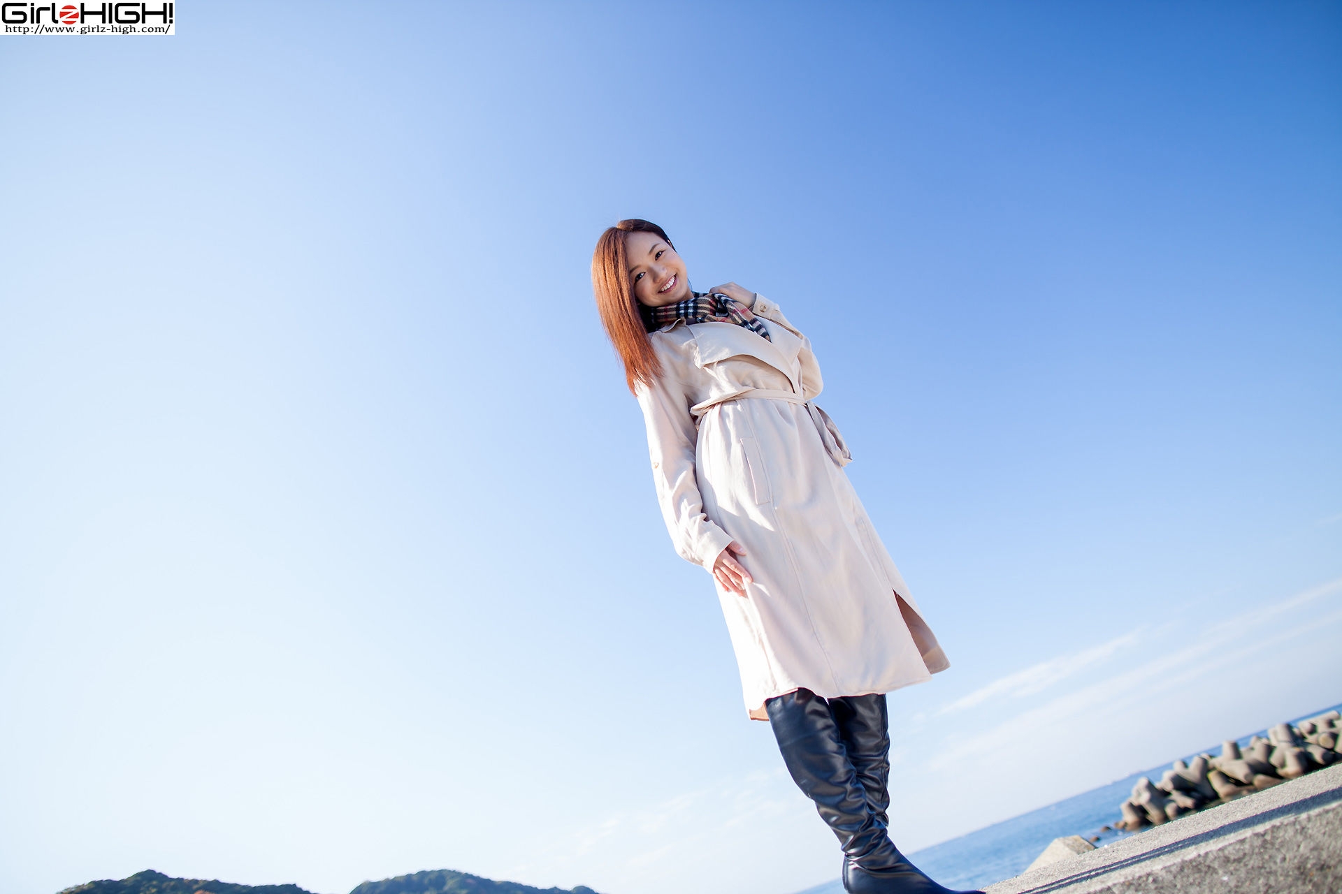 [Girlz-High] Mayumi Yamanaka 山中真由美 - 海边长靴系列 - bmay_011_001 